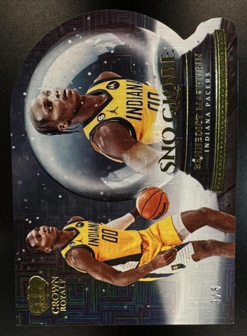 2022 Panini Crown Royale Bennedict Mathurin #20 Sno Globe Asia Gold /8 RC Pacers