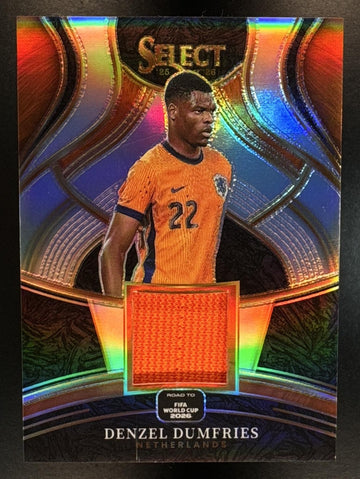 2025 Panini Select Road to FIFA World Cup Denzel Dumfries #17 Memorabilia MEM Netherlands