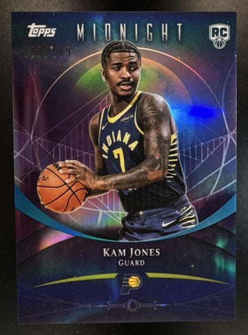 2025-26 Topps Midnight Kam Jones #99 Morning 109/149 RC Pacers