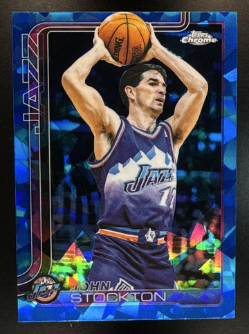 2025-26 Topps Chrome Sapphire John Stockton #250 Jazz