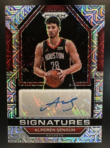 2024 Panini Prizm Alperen Sengun #SIG-ALP Signatures Mojo Prizms /25 Auto Rockets