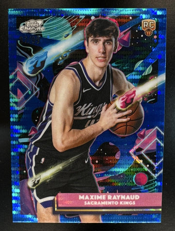 2025 Topps Cosmic Chrome Maxime Raynaud #133 Blue Moon Refractor /99 RC Kings