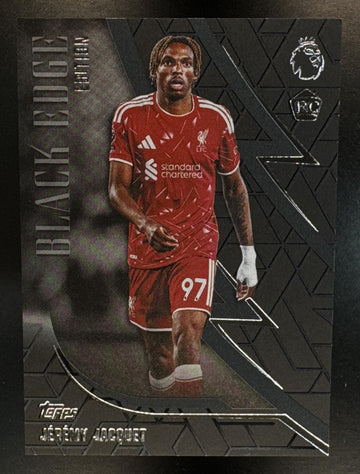 2026 Topps Premier League Jeremy Jacquet #BE-27 Black Edge Blackout