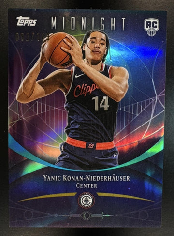 2025-26 Topps Midnight Yanic Konan-Niederhauser #90 Moon Beam /149 RC Clippers