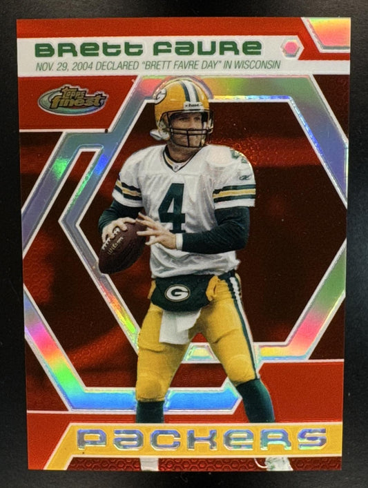 2006 Topps Finest Brett Favre #BF4 Moments Refractor 214/399 Packers
