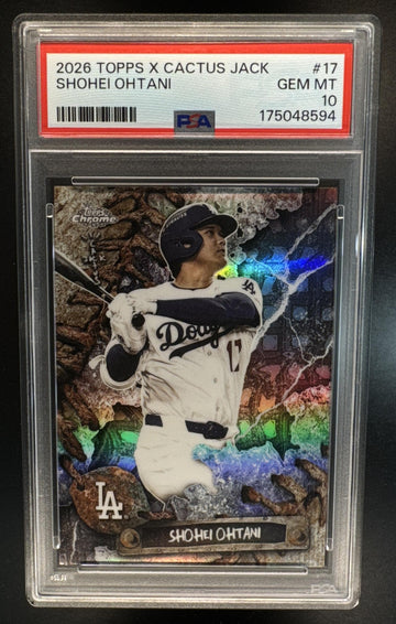 2026 Topps Chrome x Cactus Jack Shohei Ohtani #17 Dodgers PSA 10
