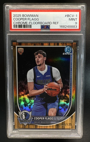 2025 Bowman Cooper Flagg #BCV-1 Chrome Floorboard Refractor /125 RC PSA 9
