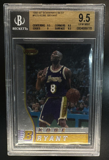 1996-97 Bowman's Best Kobe Bryant #R23 RC Lakers BGS 9.5