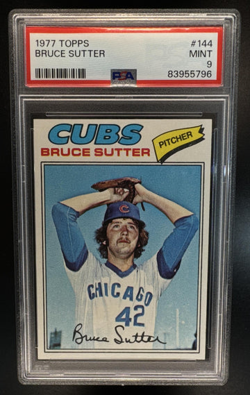 1977 Topps Bruce Sutter #144 RC Cubs PSA 9