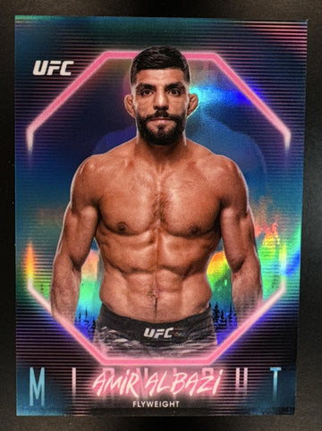 2025 Topps UFC Midnight Amir Albazi #49 Moon Beam