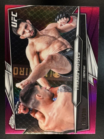 2026 Topps Chrome UFC Thiago Moises #181 Magenta Refractor 105/399
