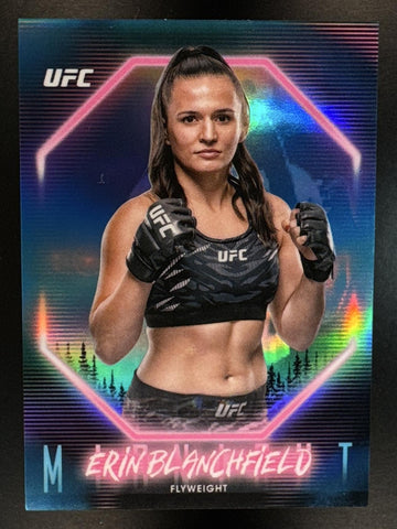 2025 Topps UFC Midnight Erin Blanchfield #8 Moon Beam