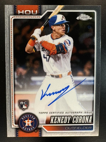2026 Topps Chrome Kenedy Corona #RA-KC Rookie Auto RC Astros