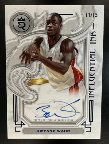 2023 Topps Royalty Collection Dwyane Wade #II-DWA Influential Ink Blue /25 Auto Cavaliers