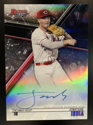 2018 Bowman's Best Jonathan India #B18-JI Best of Auto Refractor Reds