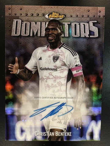 2024 Topps Finest MLS Christian Benteke #DOM-CB Dominators Auto DC United
