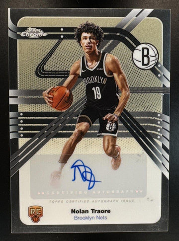 2025-26 Topps Chrome Nolan Traore #NS-NT Next Stop Signature RC Auto Nets