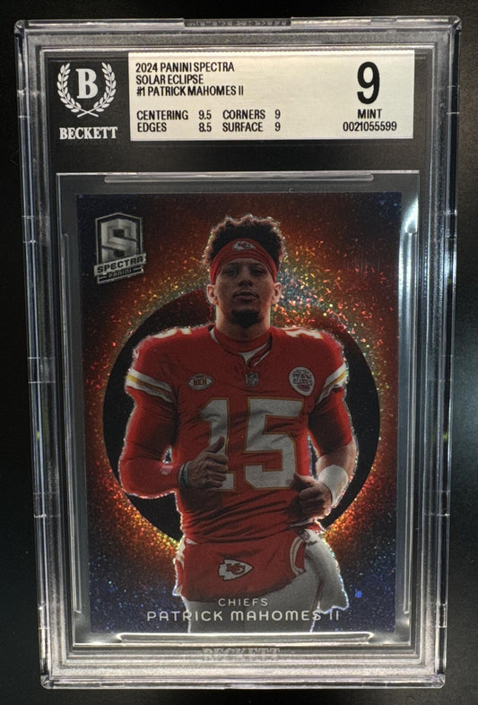 2024 Panini Spectra Patrick Mahomes II #SE-PMS Solar Eclipse Chiefs BGS 9