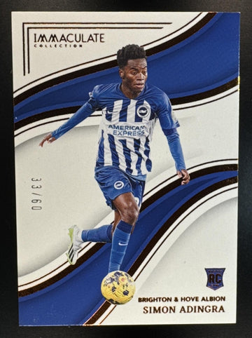 2023-24 Panini Immaculate Collection Simon Adingra #135 33/60 RC Brighton & Hove