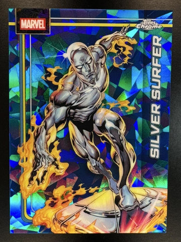 2026 Topps Chrome Marvel Comics Sapphire Silver Surfer #157