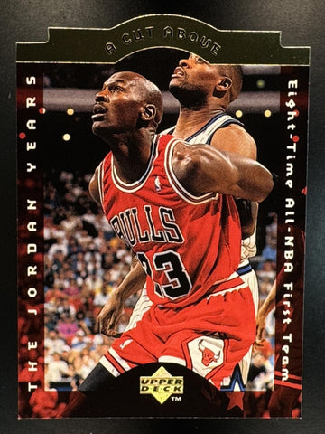 1996 Upper Deck Collector's Choice Michael Jordan #CA3 A Cut Above: The Years Bulls