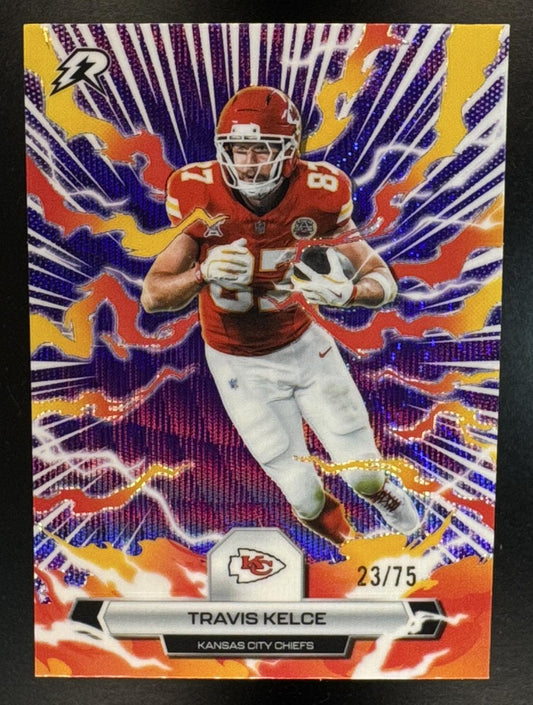 2025 Topps Resurgence Travis Kelce #49 Purple Surge Refractor 23/75 Chiefs