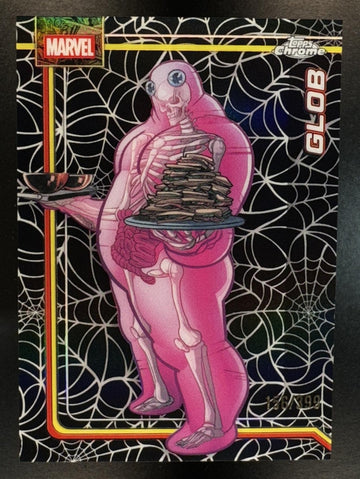 2026 Topps Chrome Marvel Comics Glob #043 Spider-Web Refractor 156/399
