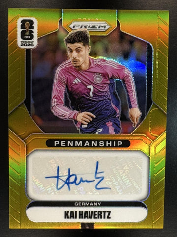 2026 Panini Prizm World Cup Kai Havertz #P-KAI Penmanship Gold 8/10 Auto Germany
