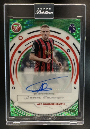 2025 Topps Pristine Premier League Adrien Truffert #PA-AT Auto Green /150 Bournemouth