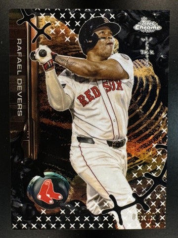 2025 Topps Chrome x Cactus Jack Rafael Devers #33 Black Refractor /10 Red Sox
