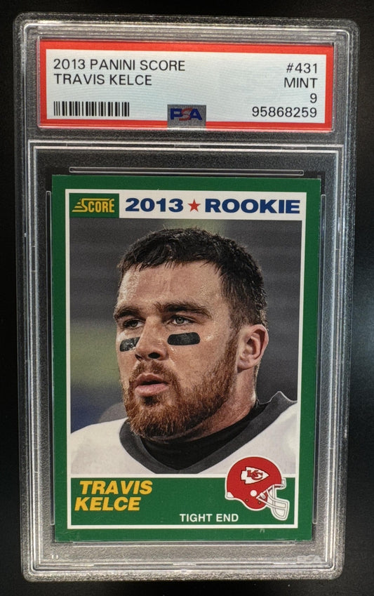 2013 Panini Score Travis Kelce #431 RC Chiefs PSA 9