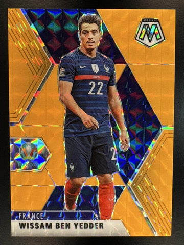 2021 Panini Mosaic UEFA EURO Wissam Ben Yedder #119 Mosaic Orange Fluorescent /25 France