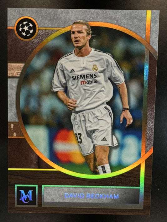 2025 Topps Museum Collection UEFA Club Competitions David Beckham #62 Gold /249