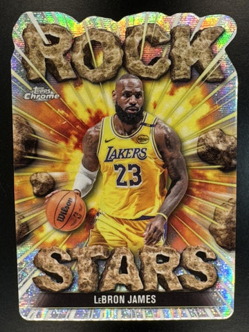 2025-26 Topps Chrome LeBron James #RS-3 Rock Stars SSP Lakers