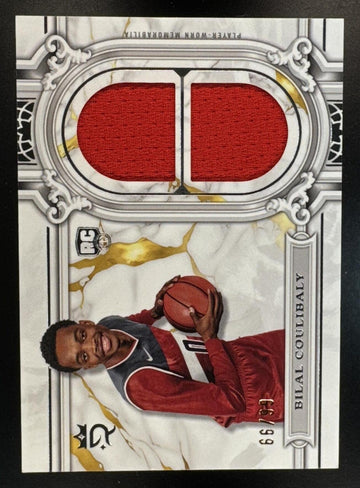 2023 Topps Royalty Collection Bilal Coulibaly #RR-BC Regalia Relics /99 MEM RC