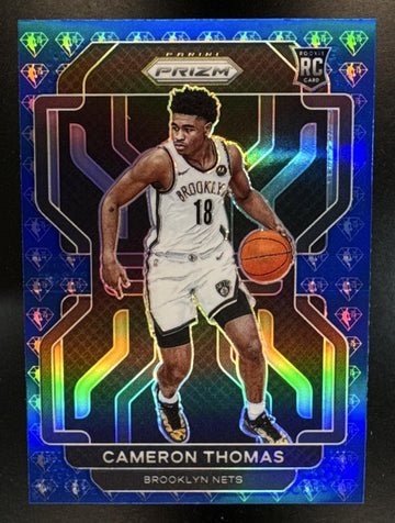 2021-22 Panini Prizm Cameron Thomas #297 NBA 75th Anniversary RC Nets