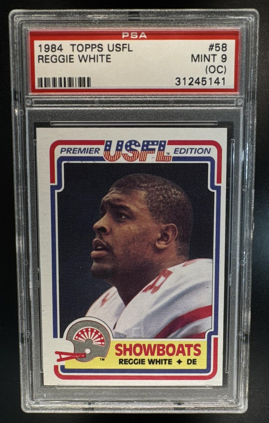 1984 Topps USFL Reggie White #58 Rookie PSA 9 (OC)