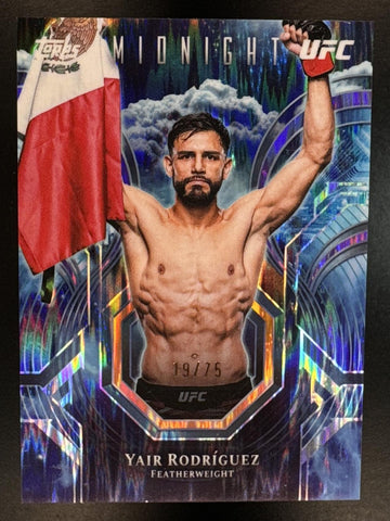 2026 Topps Midnight UFC Yair Rodriguez #PC-4 Night Watch Dusk 19/75