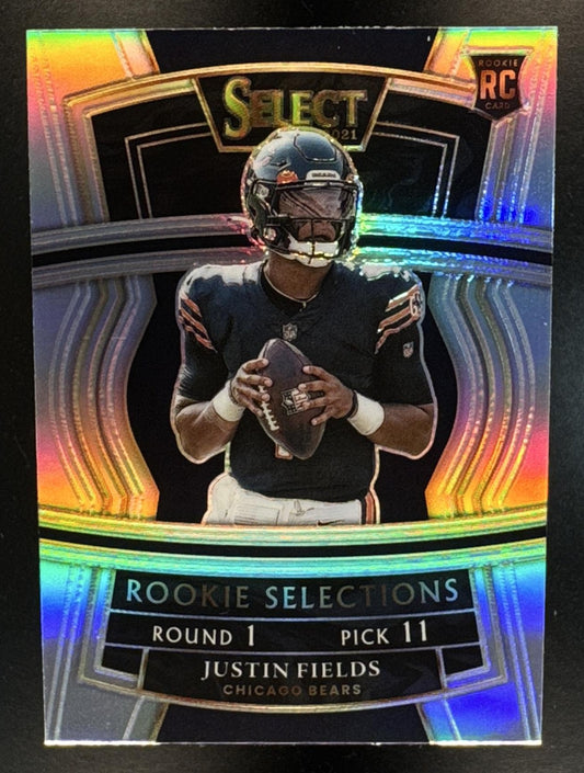2021 Panini Select Justin Fields #RS-4 Rookie Selections Prizm RC Bears