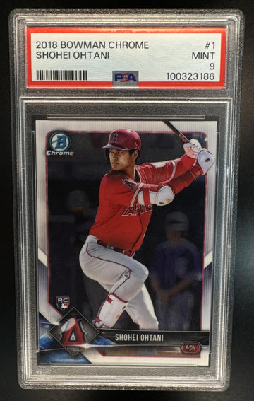 2018 Bowman Chrome Shohei Ohtani #1 RC Angels PSA 9