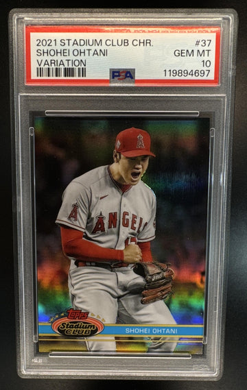 2021 Topps Stadium Club Chrome Shohei Ohtani #37b Angels PSA 10