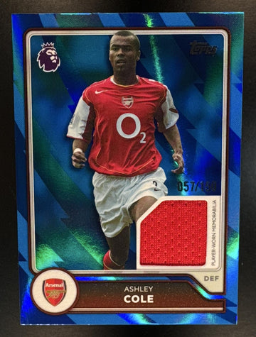 2026 Topps Premier League Ashley Cole #BR-AC Relics Blue Rainbow Foil /150 MEM