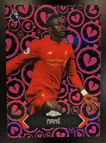 2026 Topps Chrome Premier League Sadio Mane #STH-12 Stoppage Time Heartbreaker Black Refractor /10 Livepool