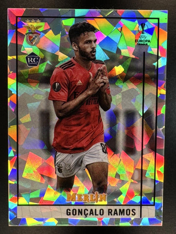 2020 Topps Merlin Chrome UEFA Champions League Goncalo Ramos #52 Atomic /250 RC Benfica