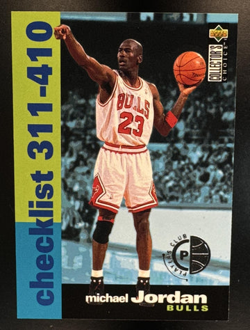 1995-96 Upper Deck Collector's Choice Michael Jordan #410 Player's Club Bulls