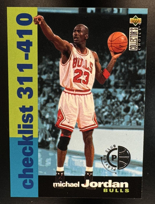 1995-96 Upper Deck Collector's Choice Michael Jordan #410 Player's Club Bulls