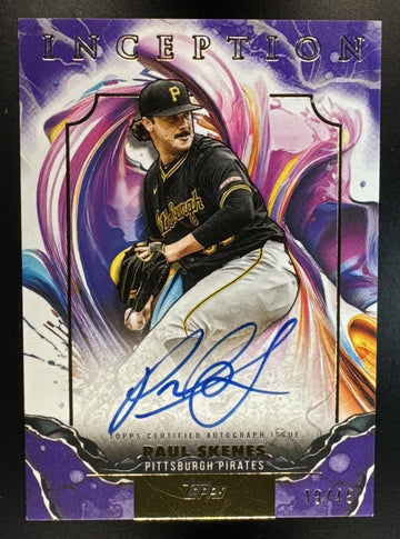 2025 Topps Inception Paul Skenes #RESA-PS Rookies And Emerging Stars Auto /49 Pirates
