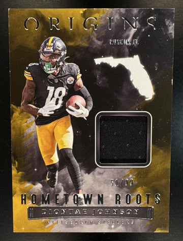 2022 Panini Origins Diontae Johnson #HR-DJO Hometown Roots 51/99 MEM Steelers