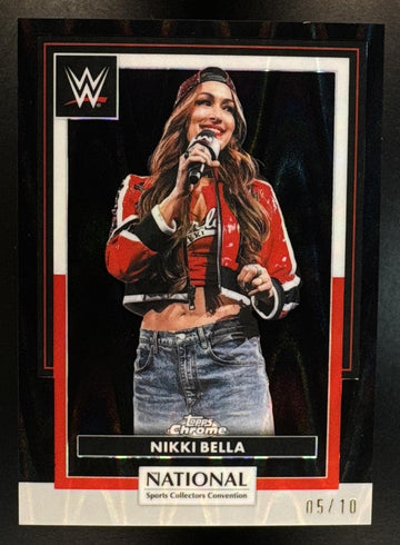 2026 Topps NSCC Collection Nikki Bella #WWE-37 WWE Black Raywave 5/10