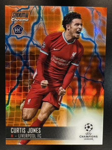 2021 Topps Liverpool FC Curtis Jones #37 Red Foil 7/10 Liverpool